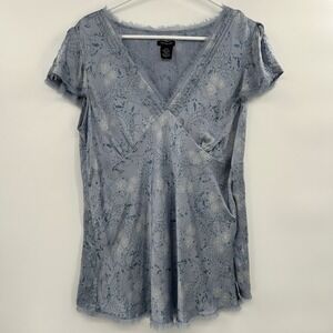 VTG Calvin Klein Womens Y2K Silk Babydoll Top Sz XL Fairy Coquette Whimsical 90s